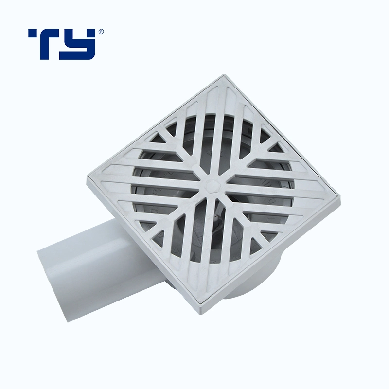 PVC Plastic Fitting Male Floor Drain for Drainage in DIN Standard