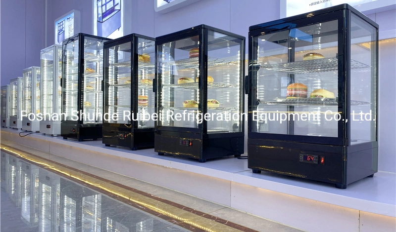 Réfrigérateur-glacière commercial à affichage en verre 4 côtés à plusieurs étages