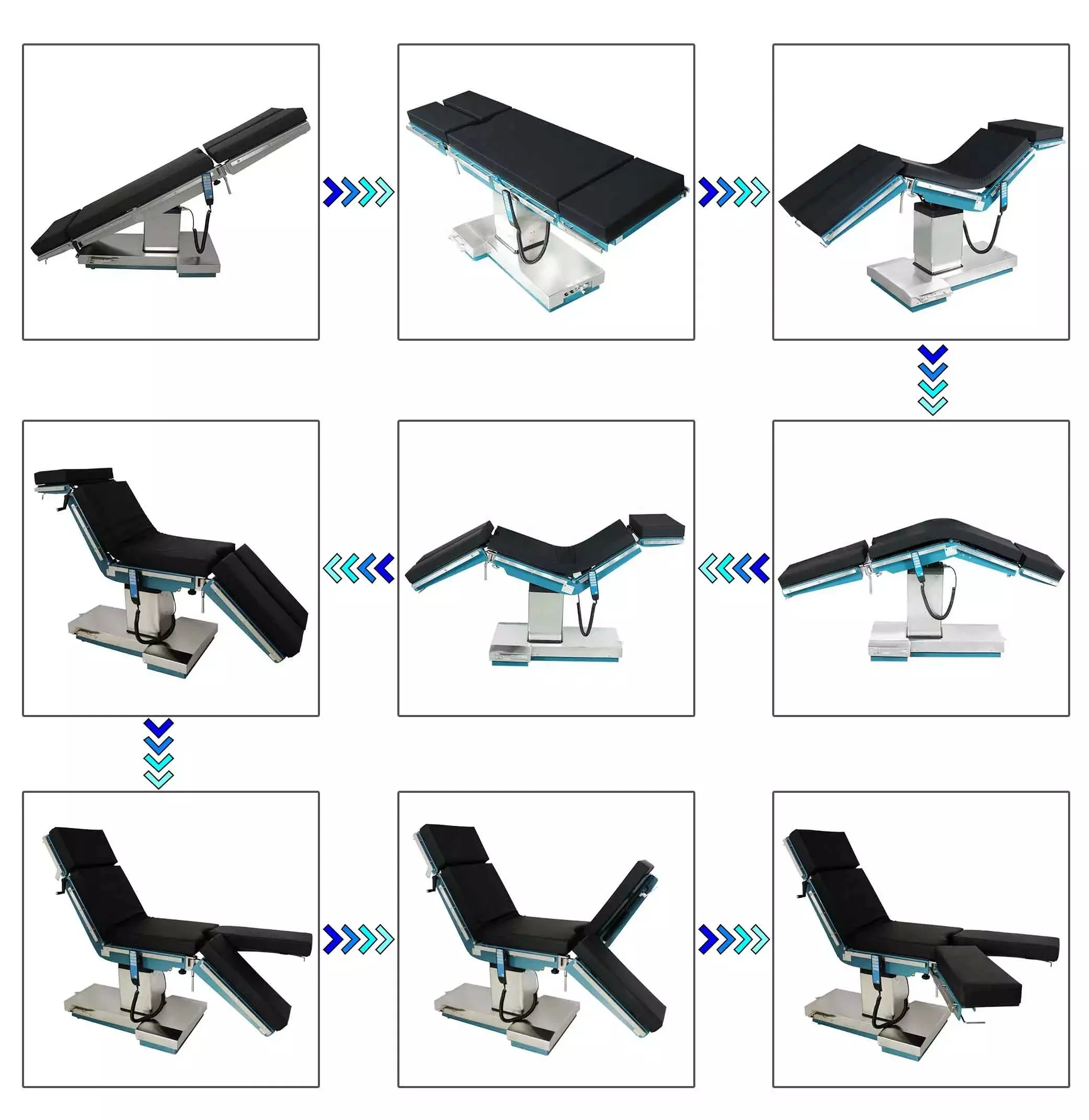 C-Arm X-ray Compatible Operating Table for All Surgeries