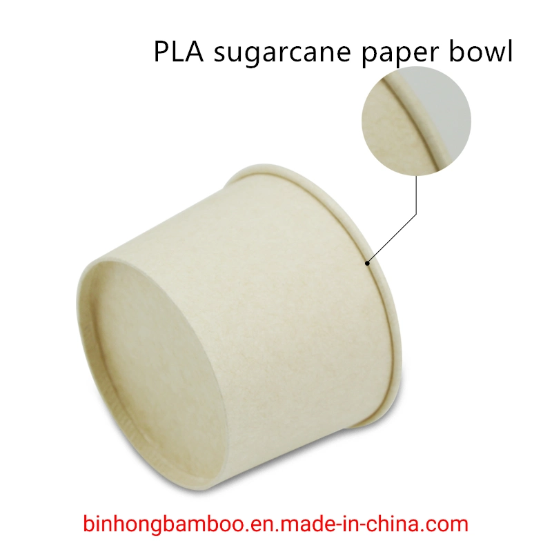 Accept Custom Food Grade Disposable Sugarcane Bagasse Tableware Bowl