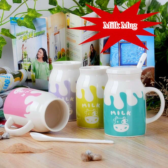 16oz Promotional Ceramic Milk Mug Customized Porcelain Milk Cup