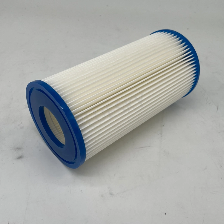 Blue Paper Pleated Water Filter Cartridge 8 Inch Standard Swimming Pool Filter