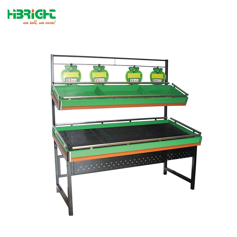 Plastci Fried Vegetable Display Fruit Gondola