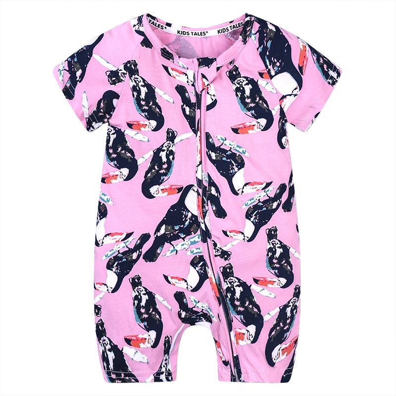 Nwholesales Infant Apparel Summer Baby Short Sleeve Rompers