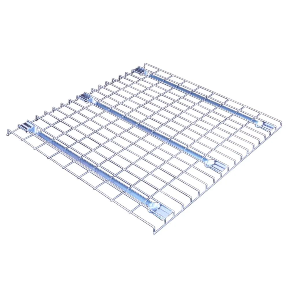 Plataforma de malla de alambre de altas prestaciones chapada en zinc logístico para palets Almacenamiento de estantería Plataforma metálica