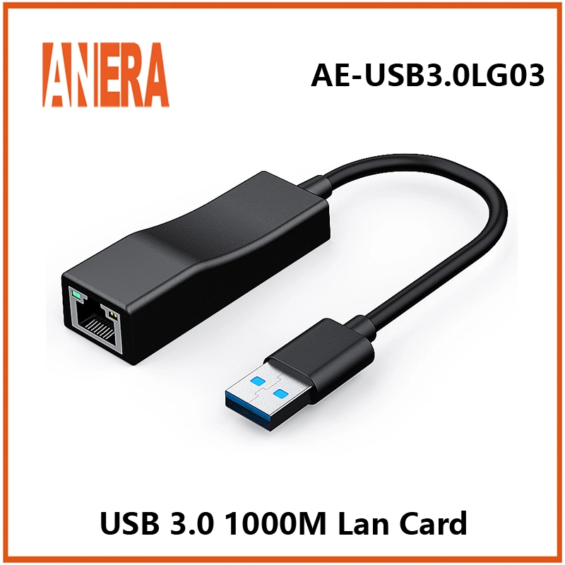 Anera Novo Estilo 3.0 USB para Adaptador Ethernet RJ45 da placa de rede do cartão de LAN