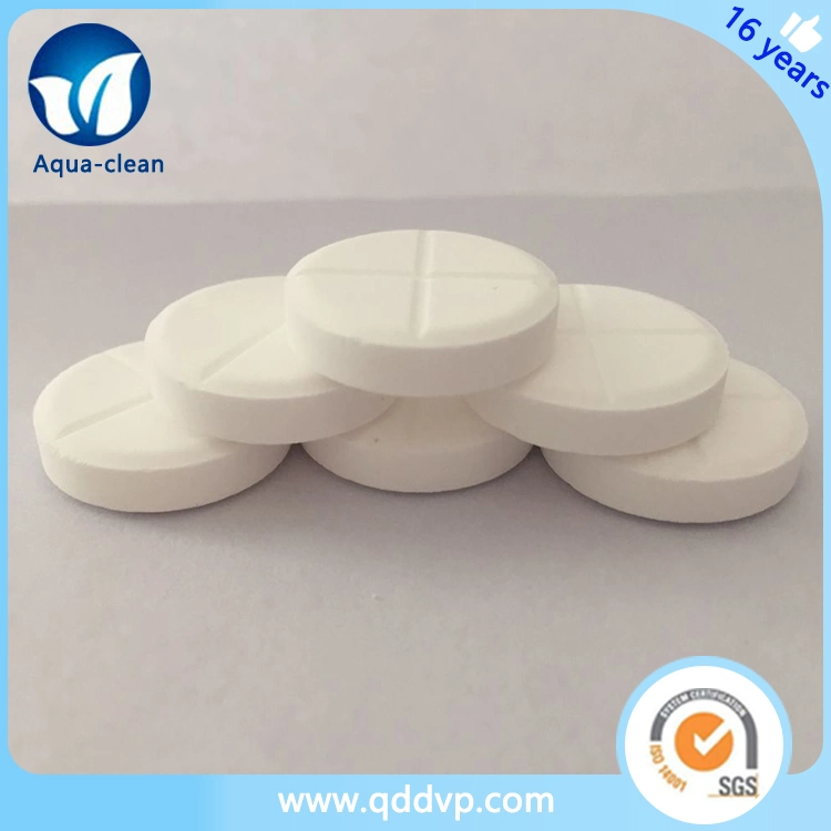 SDIC Sodium Dichloroisocyanurate C3Cl2N3NaO3 2893-78-9 Effervescent Tablet