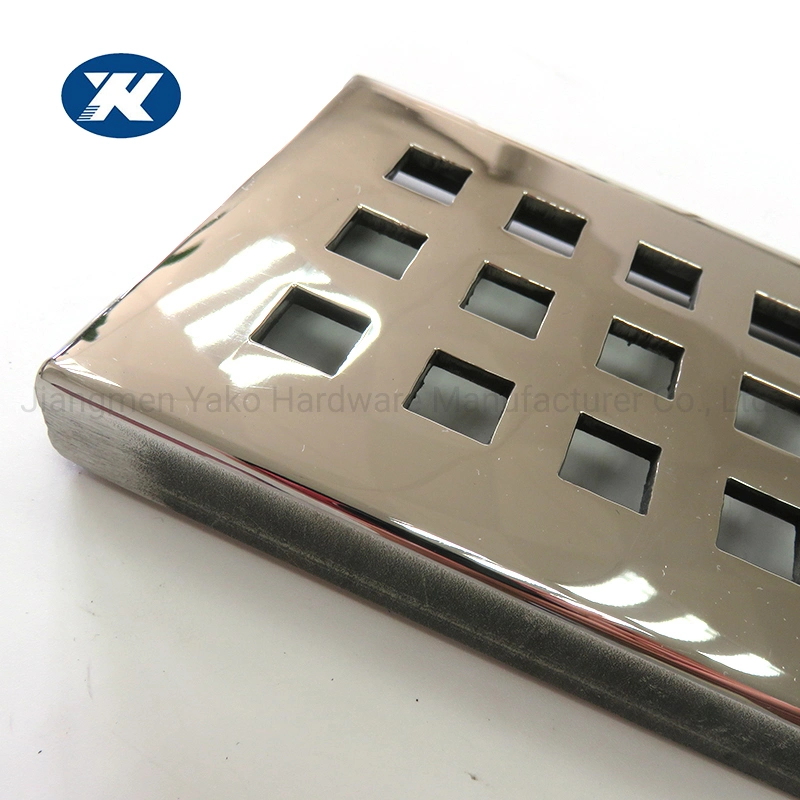 Stainless Steel Long Square Sanitary Fitting Floor Device Drainer Grate Drain