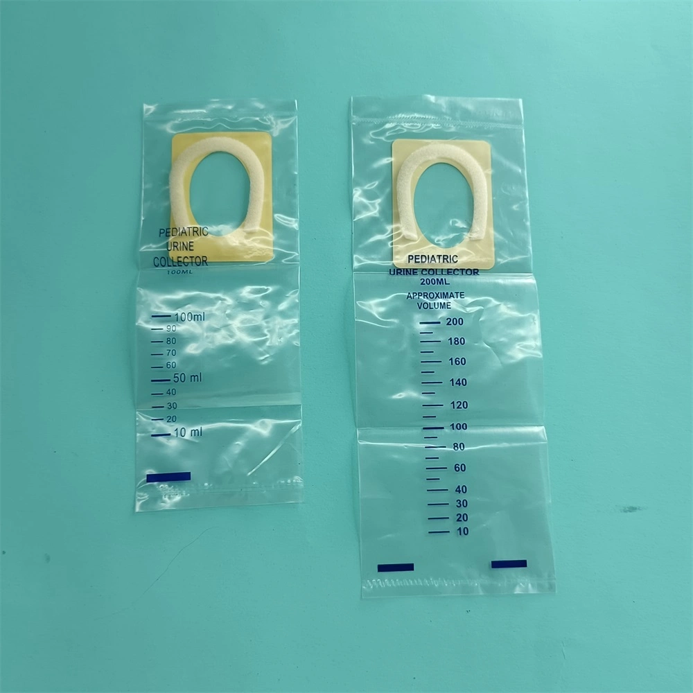 CE Certified Medical Supply 100ml 200ml Unisex Sterile Disposable Pediatric Urine Bag