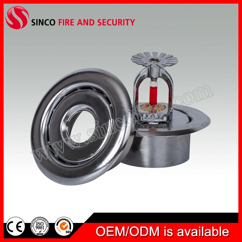 Zstdy DN15 5mm Bulb Brass Chrome Plated Concealed Fire Sprinkler