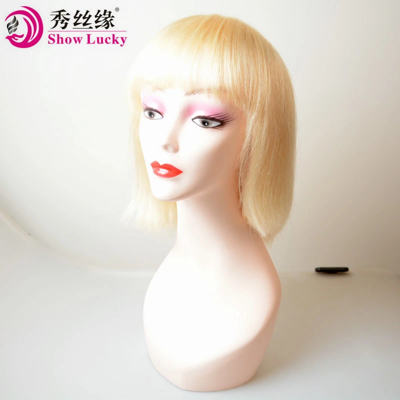 Fashionable Style Blonde Cuticle Hold 613# Bob Wig Virgin Brazilian Human Hair Short Straight Bob Wigs Brazilian Hair Products