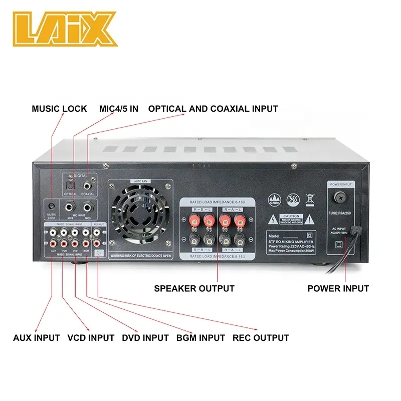 Sistema de cine en casa Amplificadores de potencia de audio Bluetooth 95% de descuento