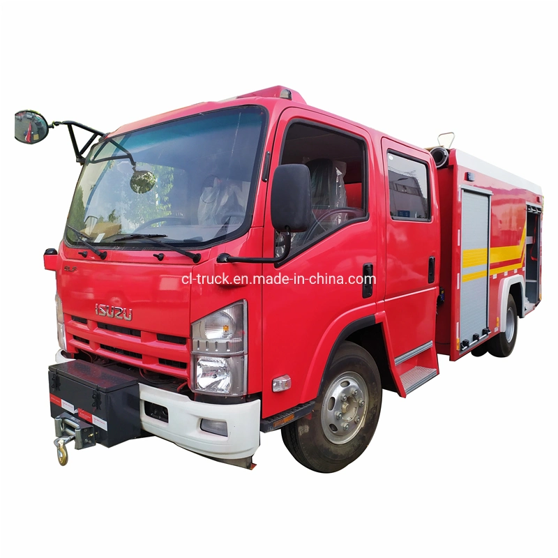 Good Quality Isuzu 100p 600p 700p 4m3 Water Foam Inflatable Fire Truck Price for Sale