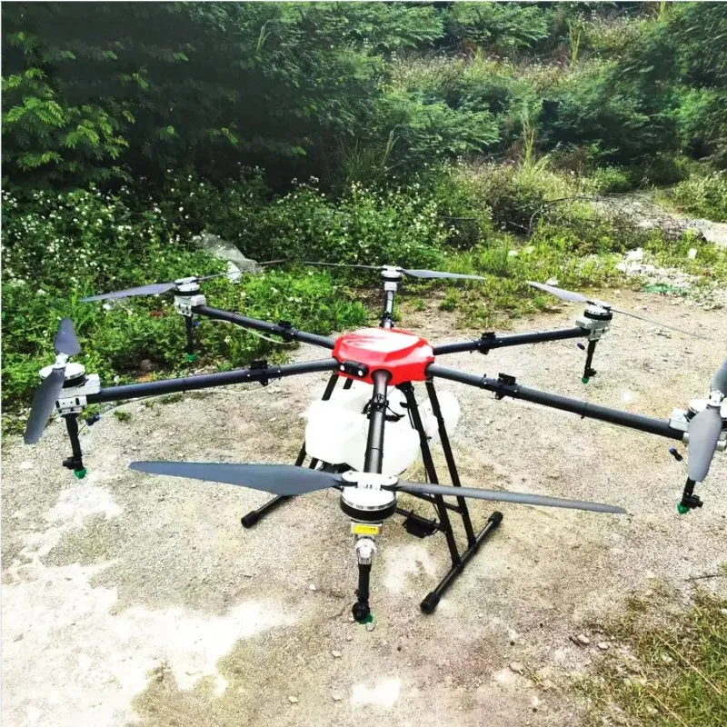 Carga útil de 30 kg de elevação pesada Câmara UAV grande transmissão de imagem Agrícola Pulverização de aeronaves de longa duração com drones de 6 eixos