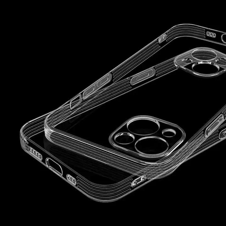 Nouveaux accessoires mobiles pour étui PRO Phone 12-15 transparent magnétique Boîtier hybride transparent à vendre à chaud