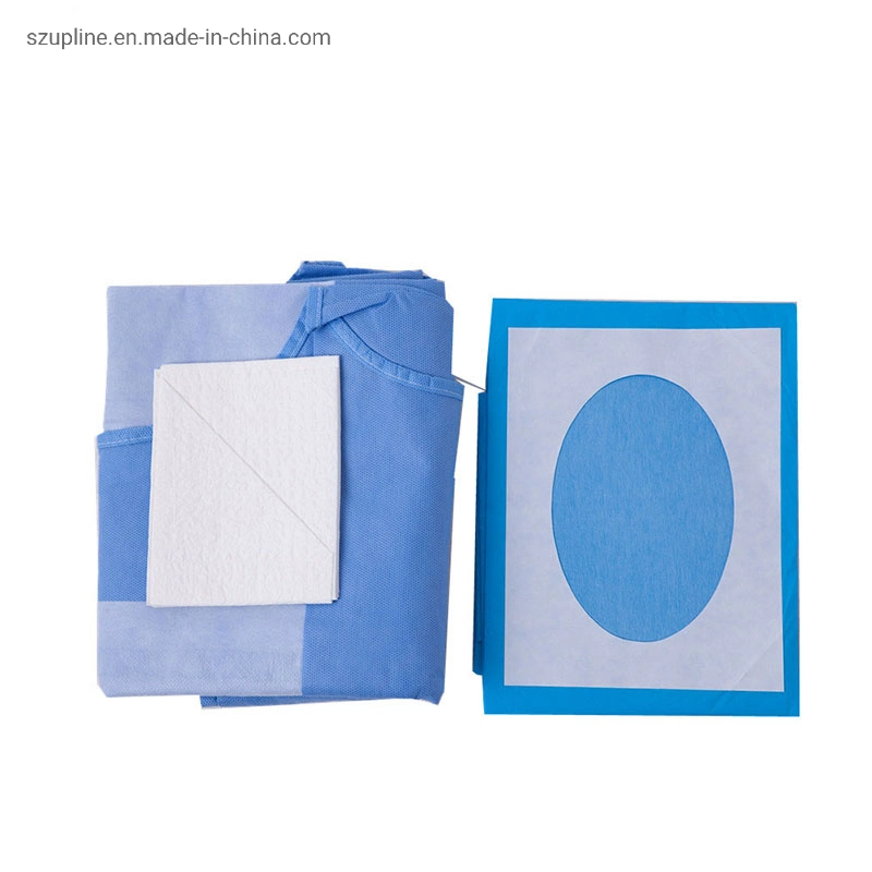 CE Certificated Disposable Eo Sterile Customized Surgical Drape Pack Set Used for Hospital and Clinic