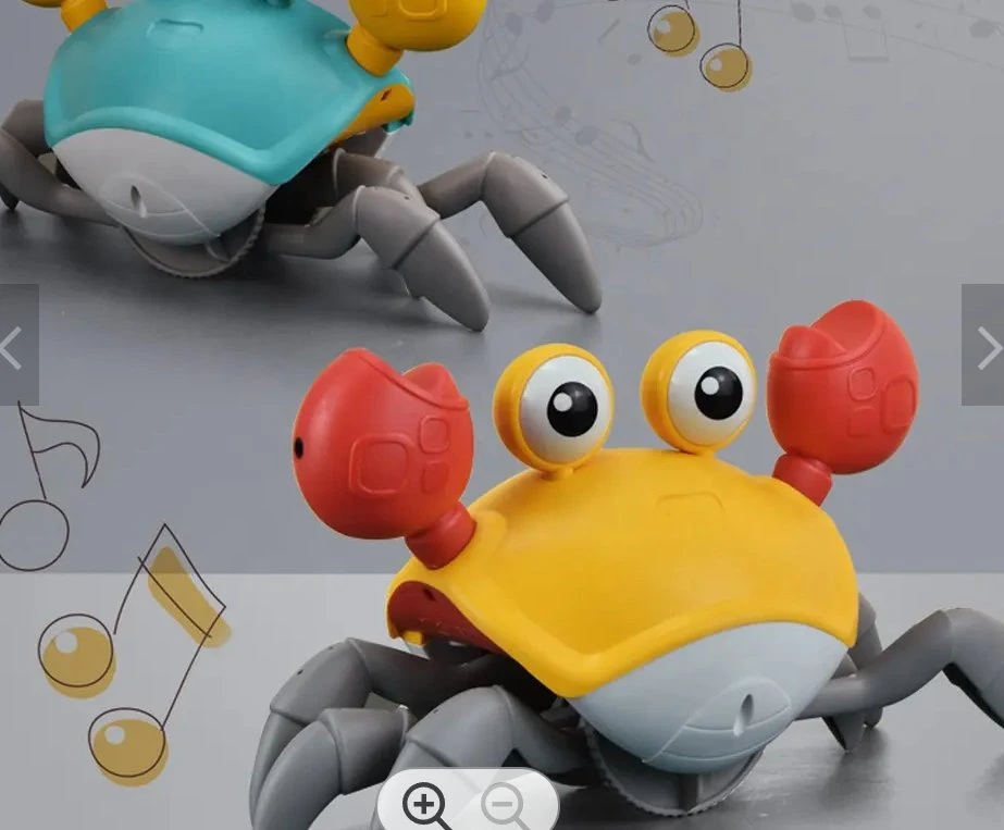 Hot Selling Interactive Baby Catch Runaway Infant Crawling Automatically Avoid Cute Electric Walking Induction Crab Toy