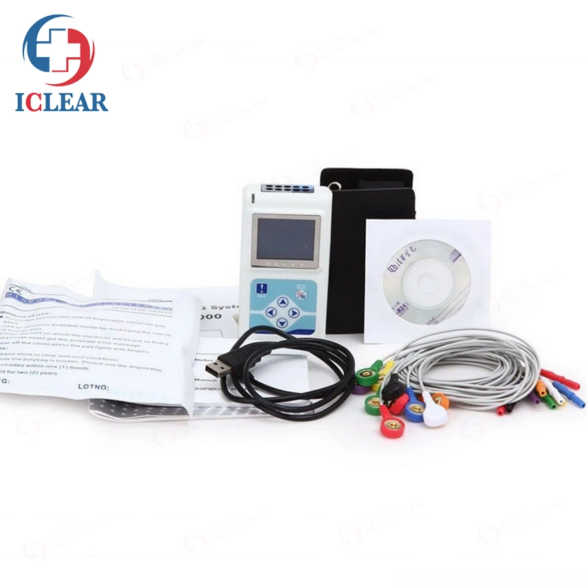 Medical Device ECG Monitor 24 Hour Record 3/12 Leads Dynamic ECG Systems