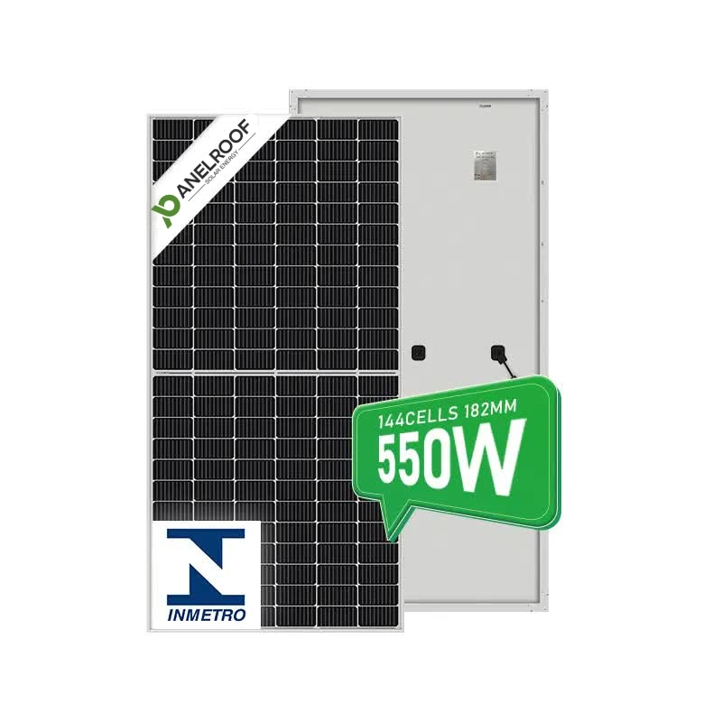 Neumático Paneltroof 1 182mm módulos fotovoltaicos solares de media celda 535W 550W 575W Panel para Comercial