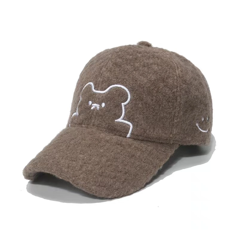 Wholesale/Supplier Custom Embroidery Logo Polar Fleece 6-Panel Winter Warm Baseball Caps and Hats