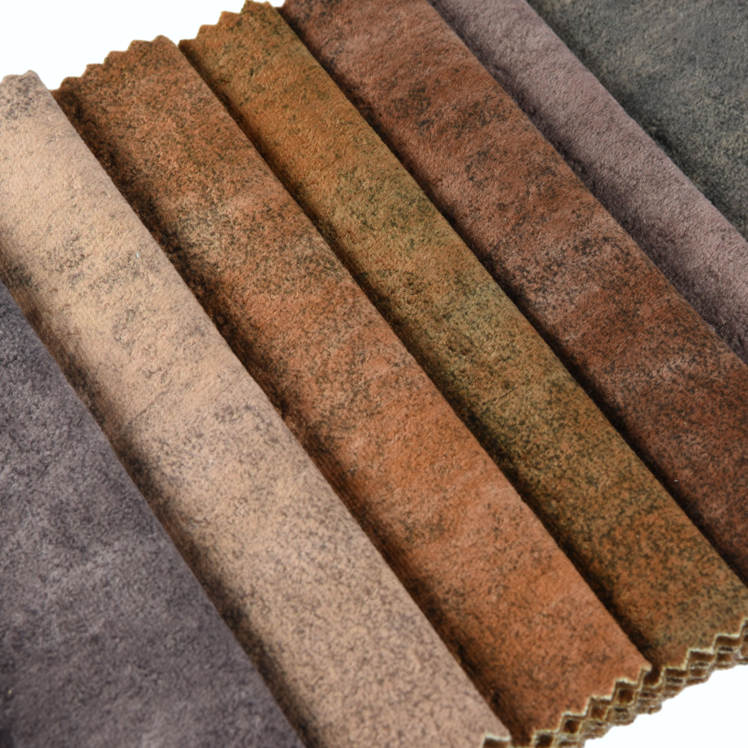 Chemical Woven Emboss Design Suede Fabric