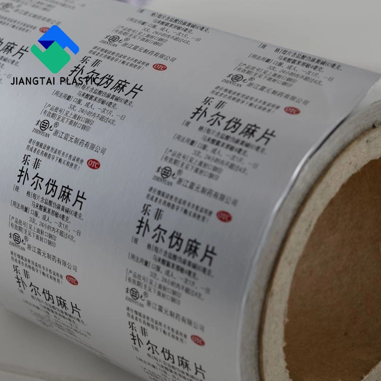 Jiangtai Factory Price Coated Aluminum Material Big Printing Ptp Aluminum Foil Jumbo Roll