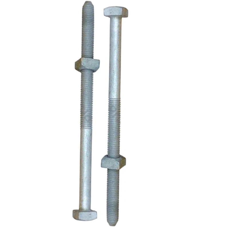 Factory Direct Galvanized 5/8 "X 12" Square Head Machine Bolts and Nuts Electrical Hardware