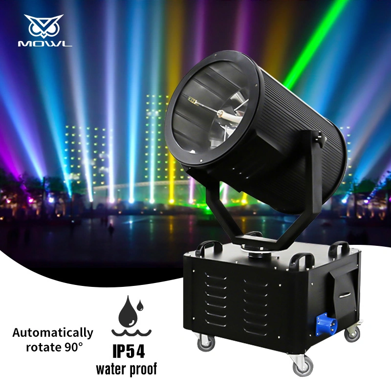 2023 Most Popular DMX512 Colour LED 3000W Waterproof Moving Head Beam Outdoor Sky Searchlight for Hight Building