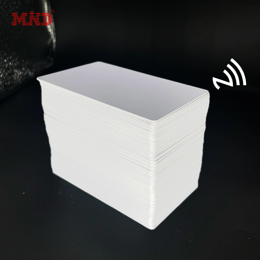 Printable 13.56MHz RFID NFC MIFARE Plus S EV1 2K 4K Chip Plastic Blank PVC White Card