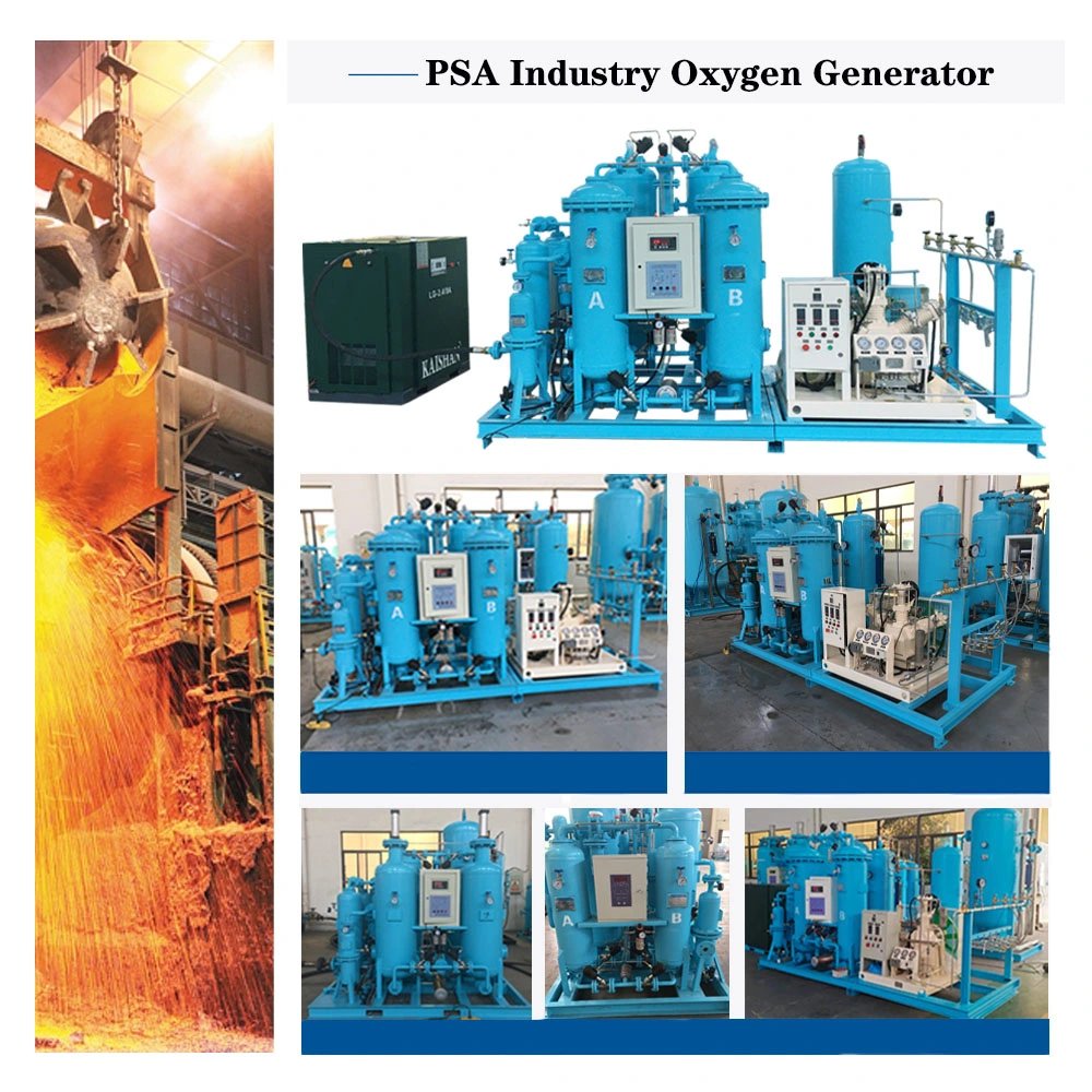 Generador de oxígeno PSA Gas Oxigen Industrial con compresor de aire