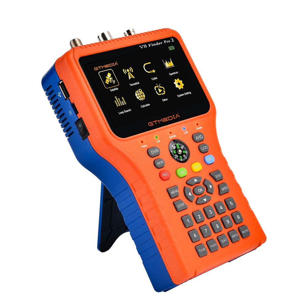 جهاز FROM Function Combo Meter V8 Finder™ جديد ومطلق متوافق مع PRO2 DVB-S2X/S2/S/T2/T/C مع حساب تلقائي لزاوية Az/EL