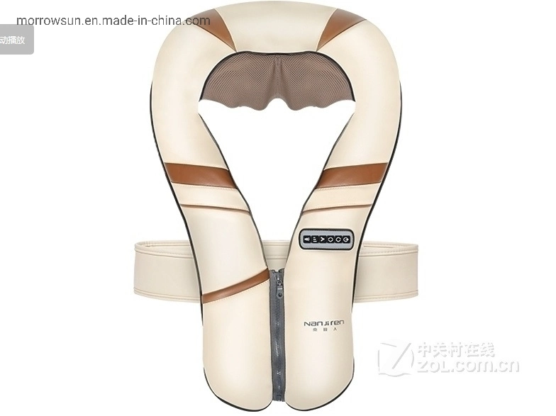 New Design Electric Shiatsu Kneading Neck Shoulder Back Wrap Wearable Body Massager with Waist Belt