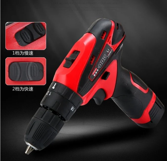 12V16.8V Lithium Battery Electric Drill Impact Drill Multi-Functional Electric Drill Power Tool Set