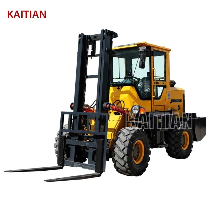 Kaitian Multifunctional New Rough Diesel off Road Forklift LG40f with Diesel Engine