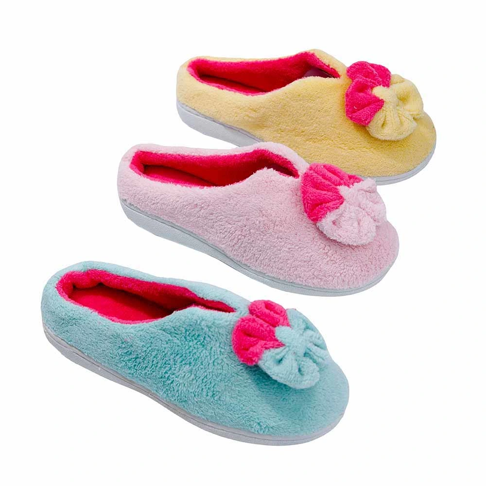 Winter Women Plush Slippers Lady Warm Comfortable Non-Slip Indoor Shoes