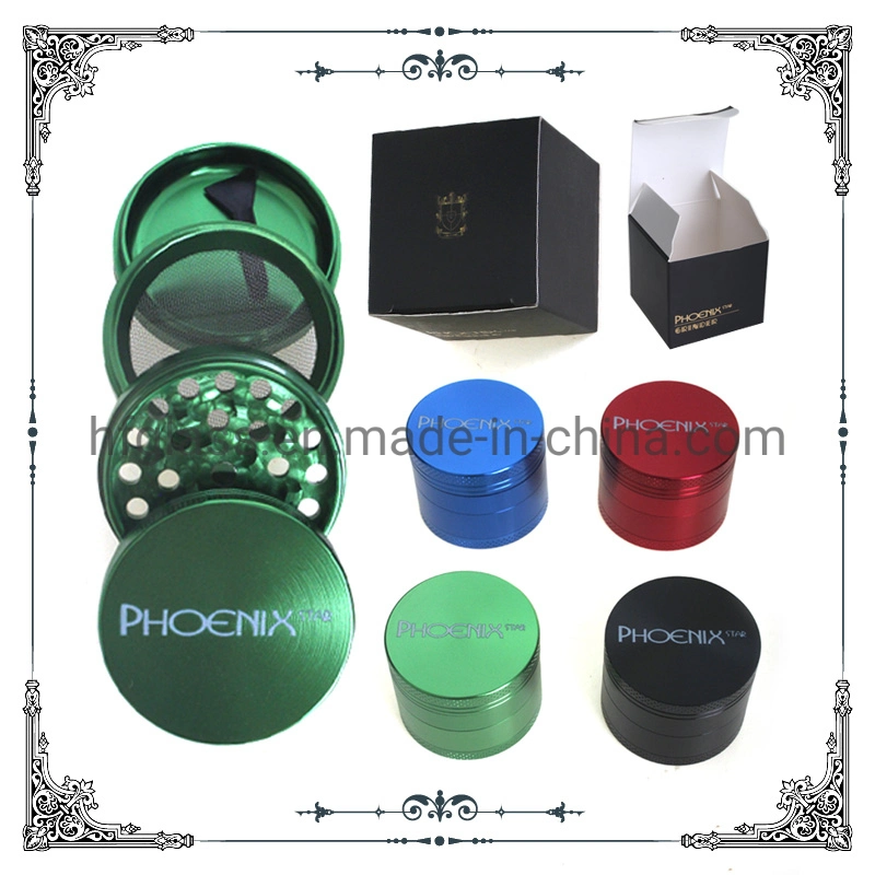 Phoenix Partsherb Star meuleuses de tabac 4 2 pouces de mailles en acier inoxydable Filtres d'écran en verre d'accessoire du tabagisme Le tabagisme Herb Grinder Pipe à eau