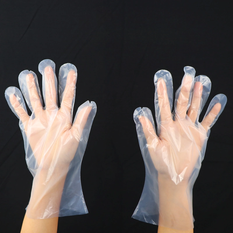 Food Safety Disposable Plastic Kitchen Waterproof Biodegradable PE Gloves