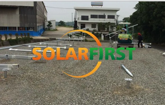 Aluminum alloy solar pv mounting structure solar racking frames