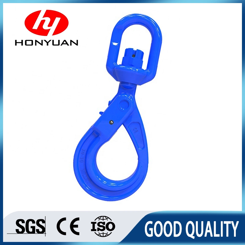 G100 Rigging Lifting Safety Chain Swivel Self Locking Hook Swivel Self Locking Safety Hook G100