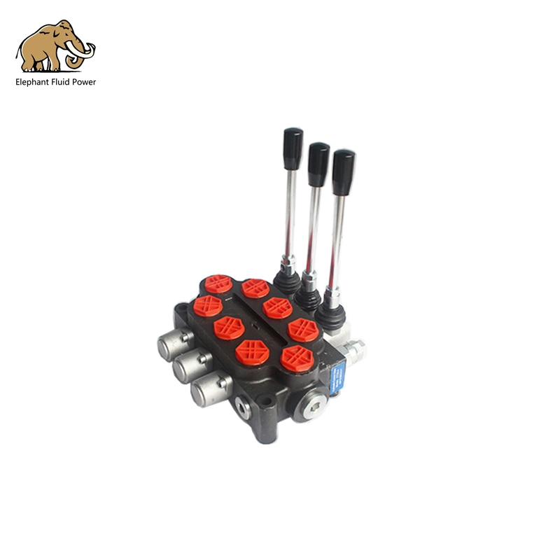 3 Spool Monoblock Directional Control Valve Double Acting Cylinder