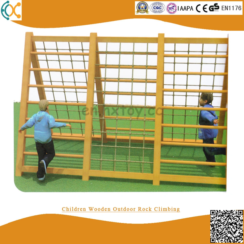 Wood Outside Jungle Gym Outdoor Children Wooden Climbing Wall Equipment