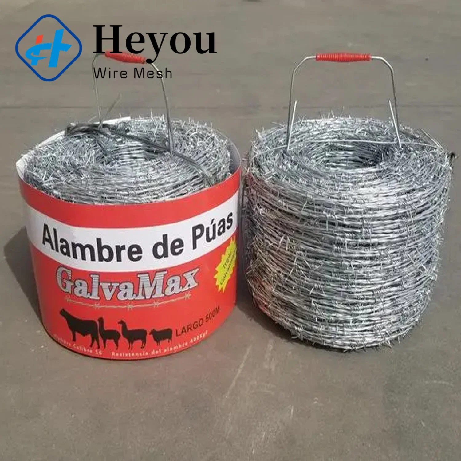 Bwg12X12 Serviço Pesado arame galvanizado Arame farpado 25kg para a Régua/Barreira de Segurança/paralela de Fazenda/jardim a Régua/Vedação de Fio