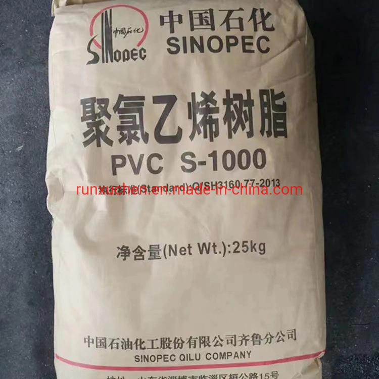 Sinopec Brand Polyvinyl Chloride Virgin PVC Resin Powder Sg5 S700 S1300 S1000 S1050p