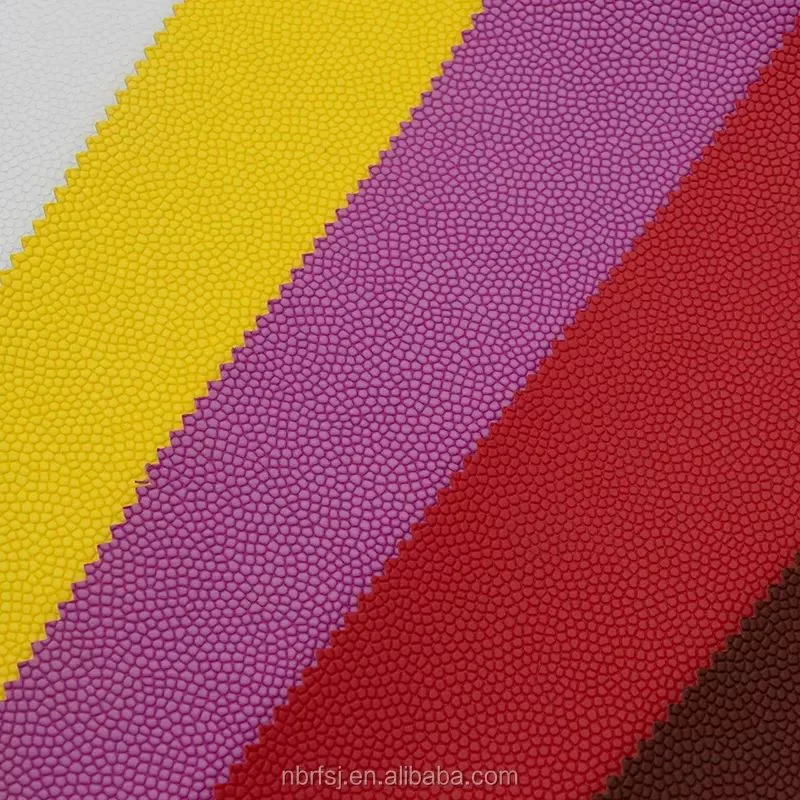 High quality/High cost performance  Embossed PU Synthetic Leather for Basketball