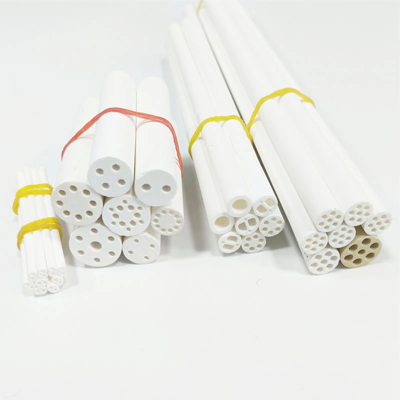 1-12holes Magnesia Ceramic Insulating Tube for Heating Element MGO Pipe