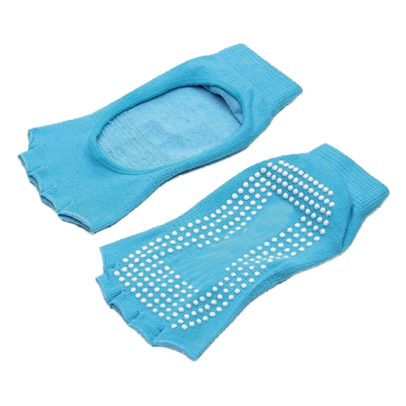 Cotton Knitted Anti-Slip Yoga Gloves