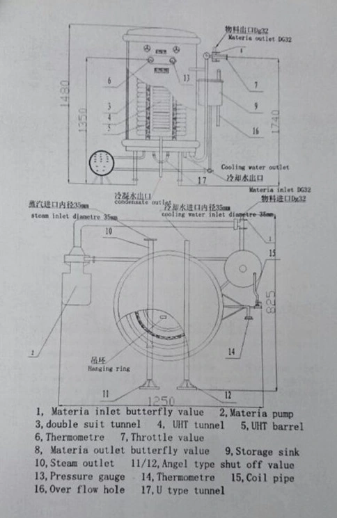 Milk Uht Sterilizer Flash Sterilizer Juice Sterilizer Coil Pipe Sterilizer