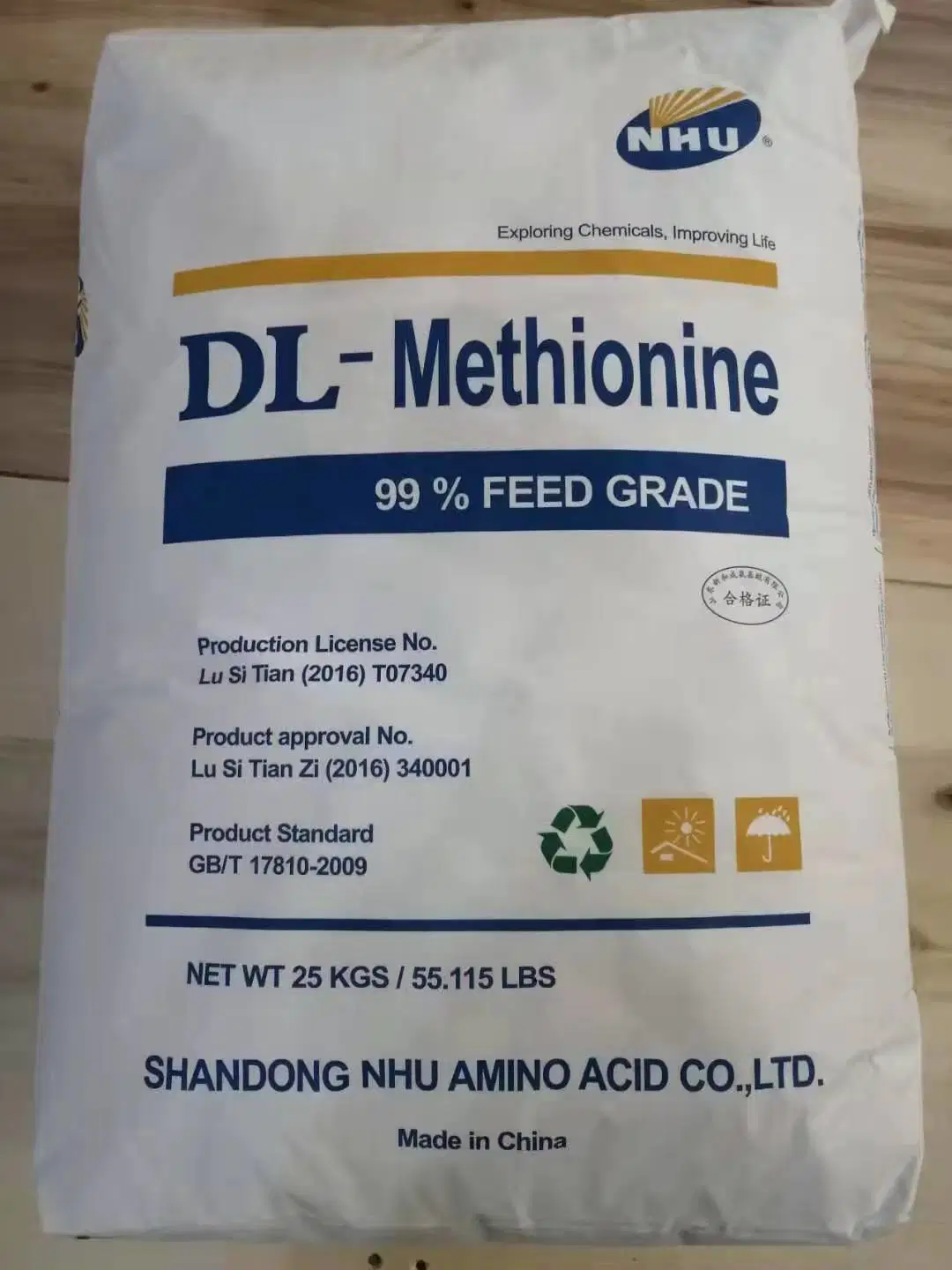 DL Grado de alimentación de metionina 99% para cerdo y capa