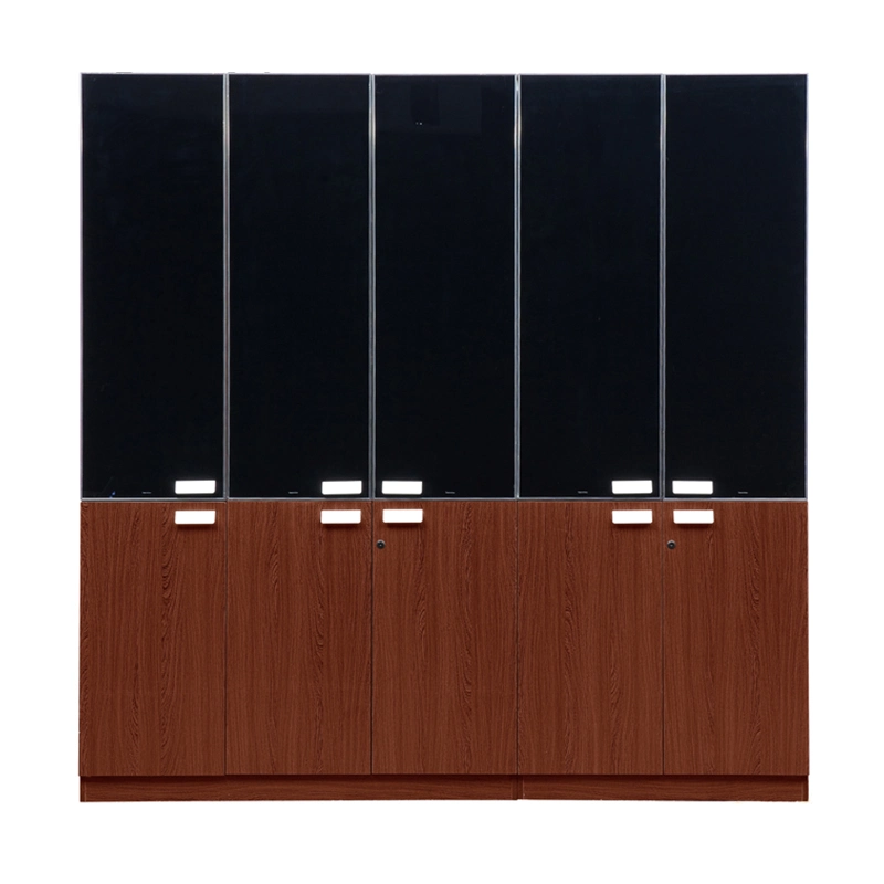 Muebles modernos de oficina Cupboard de madera baratos Archivador de armario Display Rack