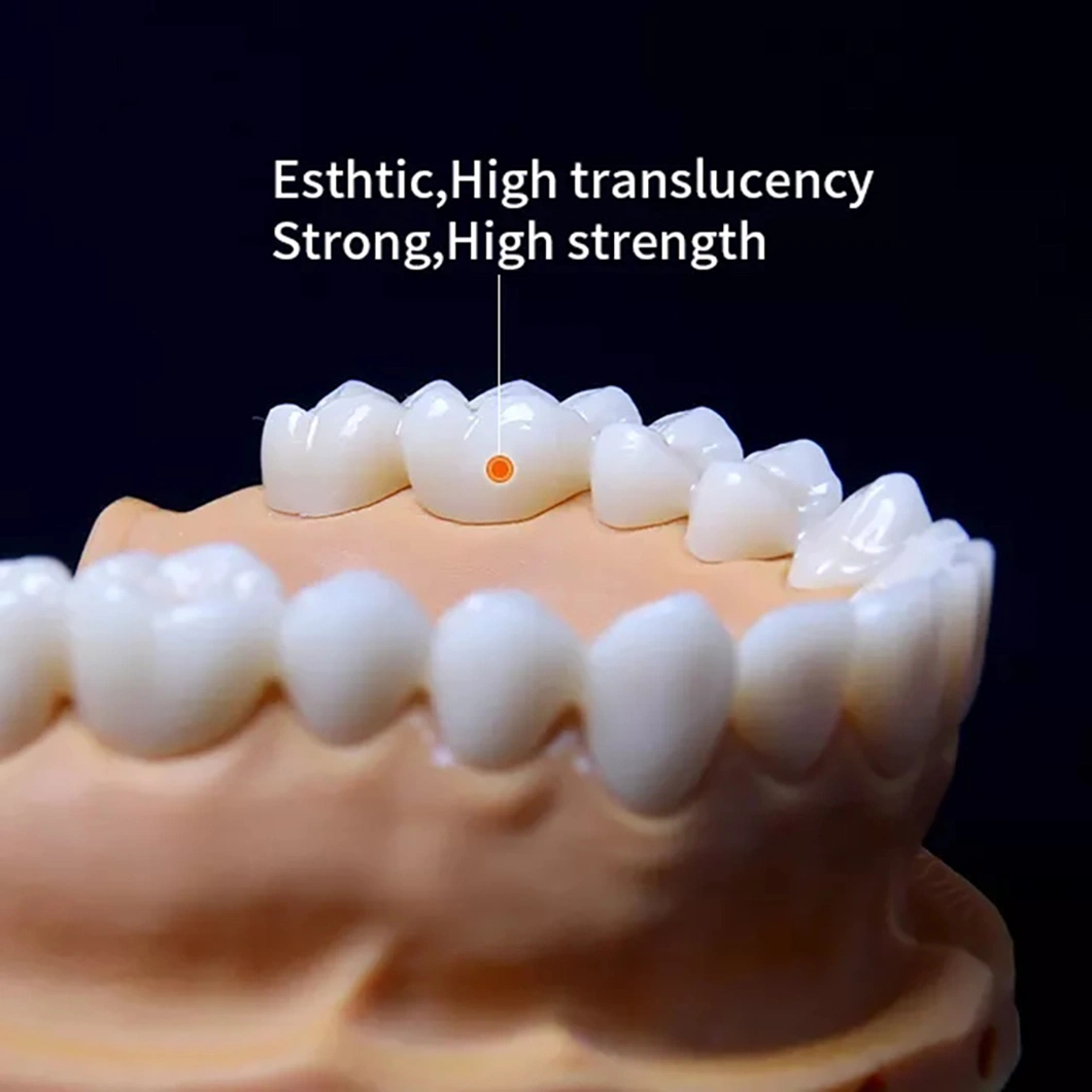 Alta resistência do implante de Dente Branco Ht Bloco Zircónia Dentária